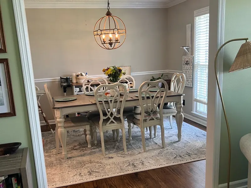 A dining room after a clean